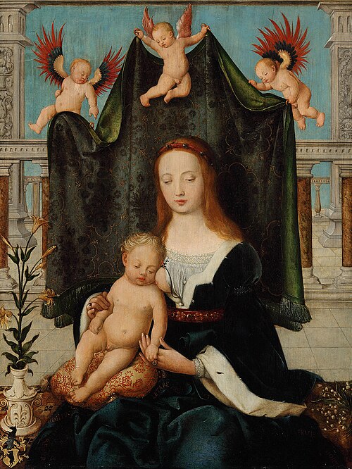 The Virgin and Sleeping Child, 1520, Hans Holbein l'Ancien