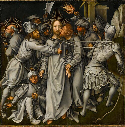 Grey Passion: Arrest of Jesus, 1500, Hans Holbein l'Ancien