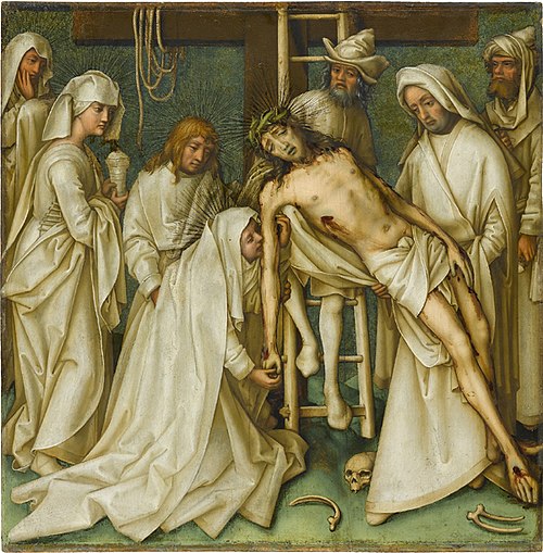 Grey Passion: Descent from the Cross, 1500, Hans Holbein l'Ancien