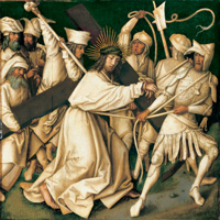 Grey Passion: Christ carrying the cross, 1500, Hans Holbein l'Ancien
