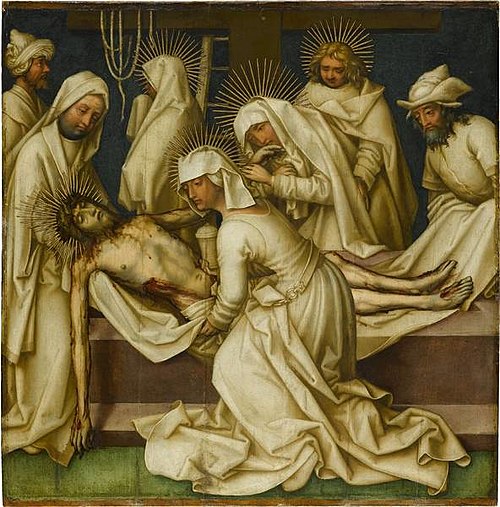 Grey Passion: Entombment of Christ, 1500, Hans Holbein l'Ancien
