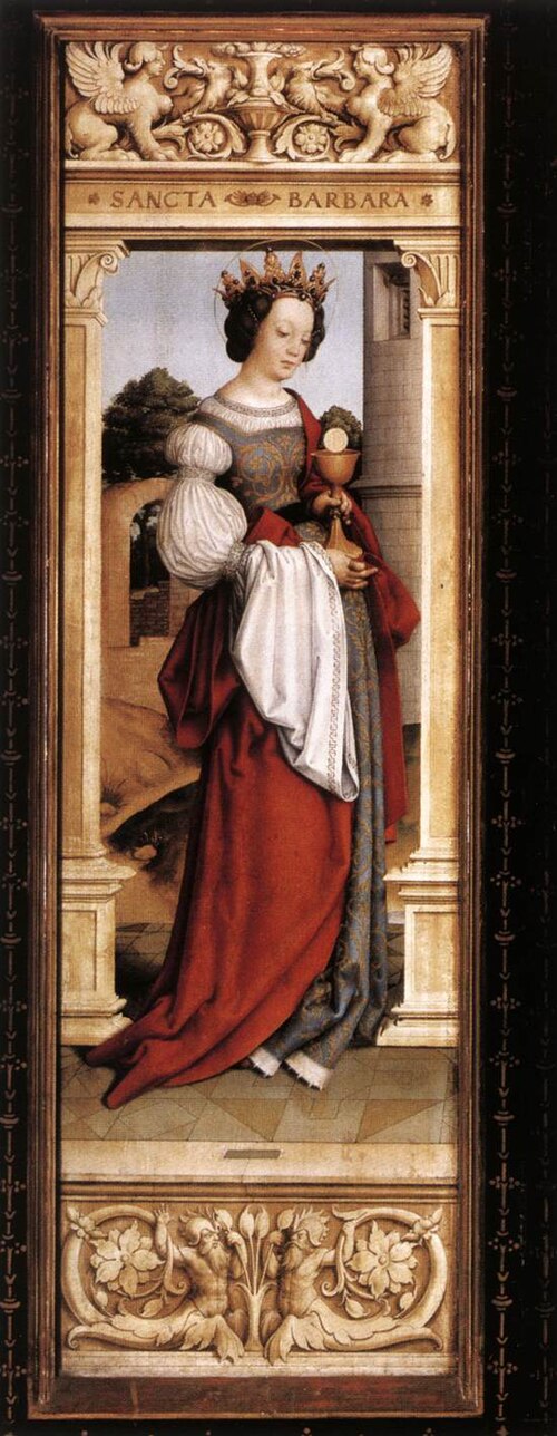 St. Sebastian Altar: St. Barbara, 1516, Hans Holbein l'Ancien