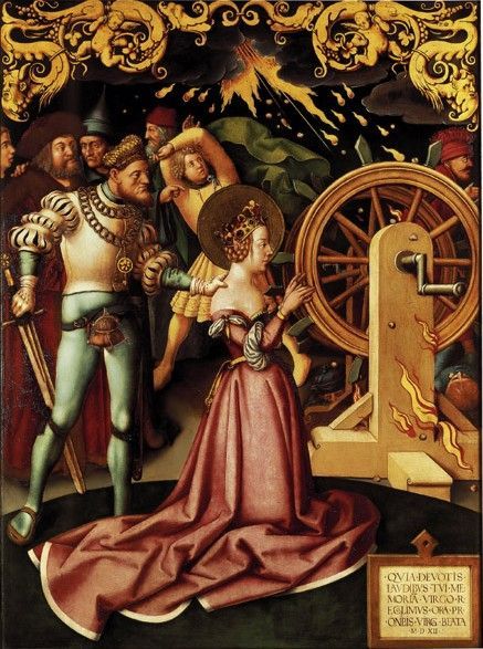 Katharinenaltar: Martyrium der hl. Katharina, 1512, Hans Holbein l'Ancien