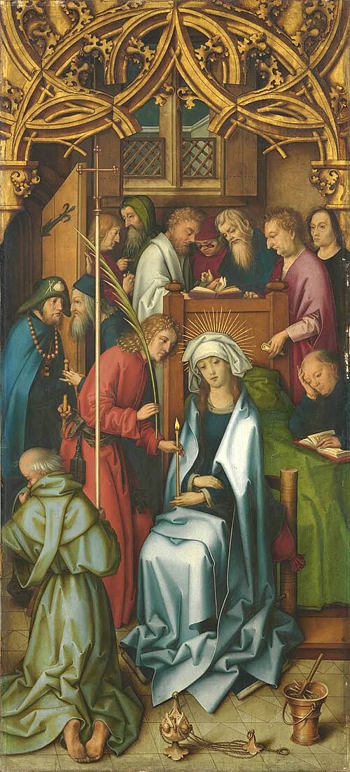 Kaisheimer Altar: Tod Mariens, 1502, Hans Holbein l'Ancien