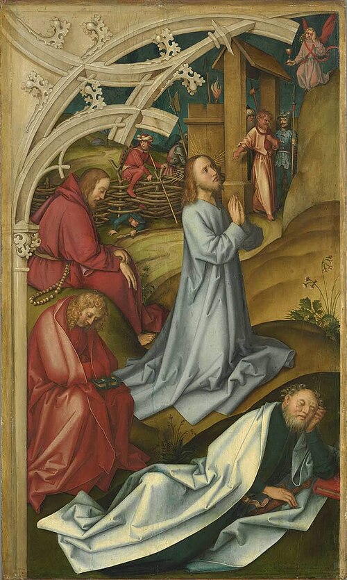Kaisheimer Altar: Christus am Ölberg, 1502, Hans Holbein l'Ancien