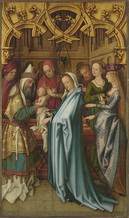 Kaisheimer Altar: Darbringung im Tempel, 1502, Hans Holbein l'Ancien