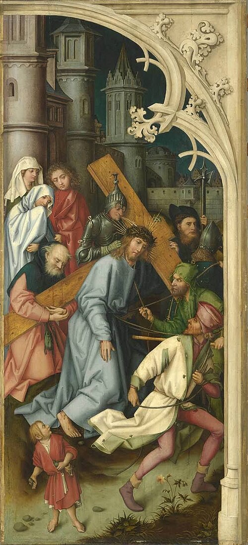 Kaisheimer Altar: Kreuztragung Christi, 1502, Hans Holbein l'Ancien