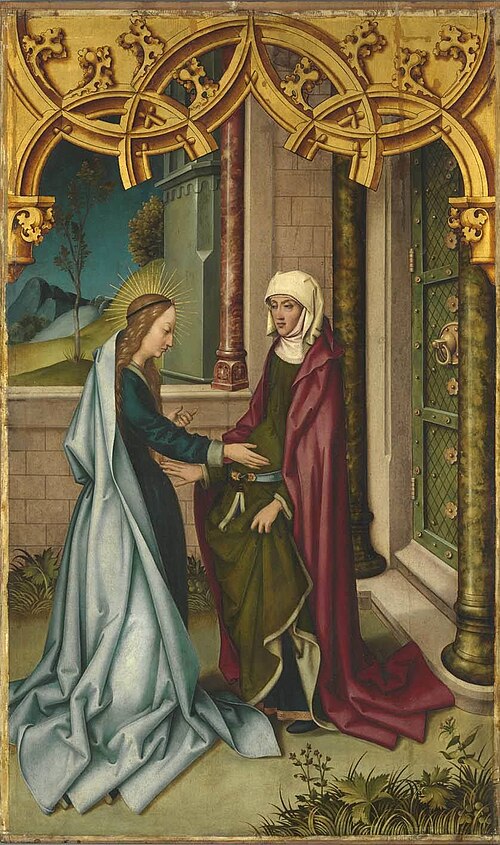 Kaisheimer Altar: Mariae Heimsuchung, 1502, Hans Holbein l'Ancien