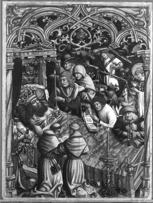 Tod des Kaisers Heinrich (Werkstatt), 1506, Hans Holbein l'Ancien