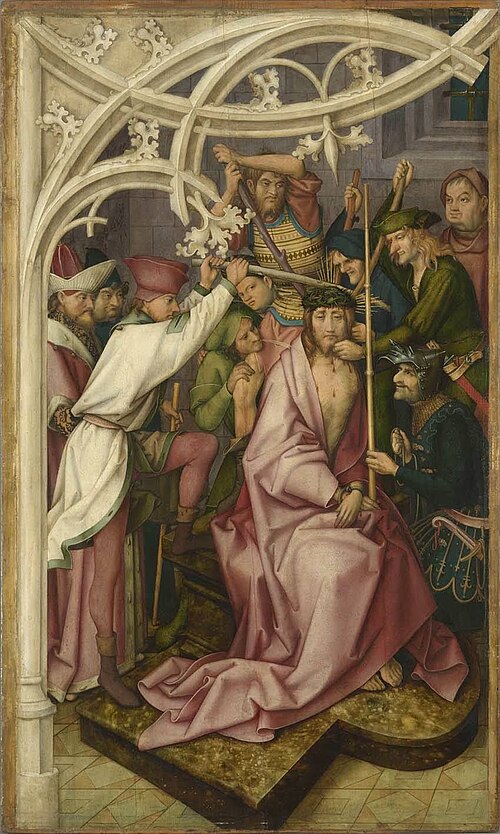 Kaisheimer Altar: Dornenkrönung Christi, 1502, Hans Holbein l'Ancien
