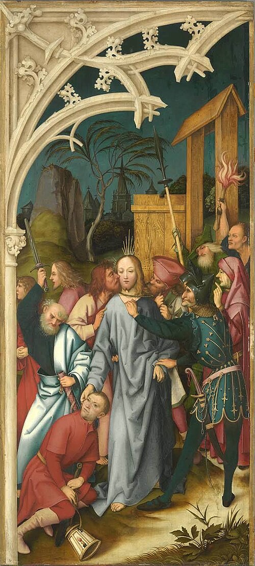 Kaisheimer Altar: Gefangennahme Christi, 1502, Hans Holbein l'Ancien