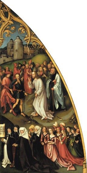 Epitaph der Schwestern Walther: Heilung des Besessenen, 1502, Hans Holbein l'Ancien