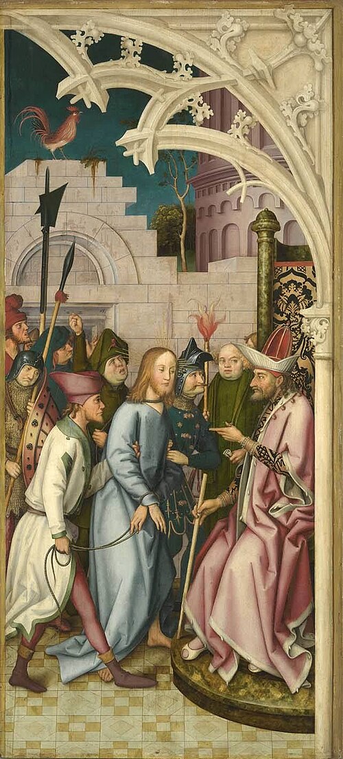 Kaisheimer Altar: Christus vor Pilatus, 1502, Hans Holbein l'Ancien