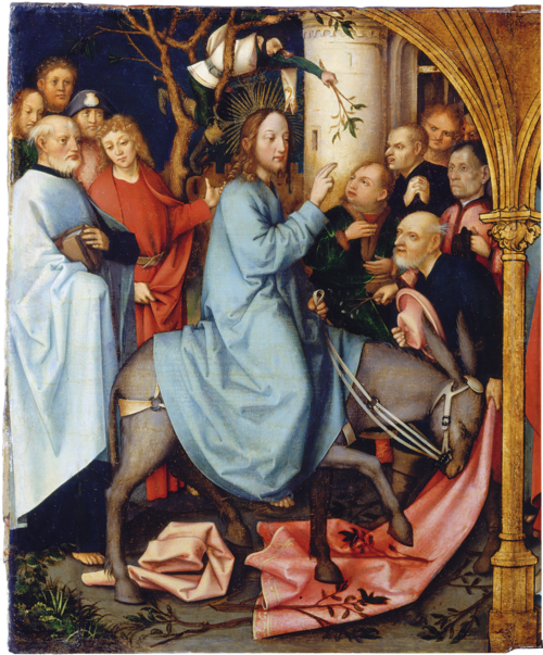 Frankfurt Dominican Altarpiece: The Entry into Jerusalem, 1501, Hans Holbein l'Ancien