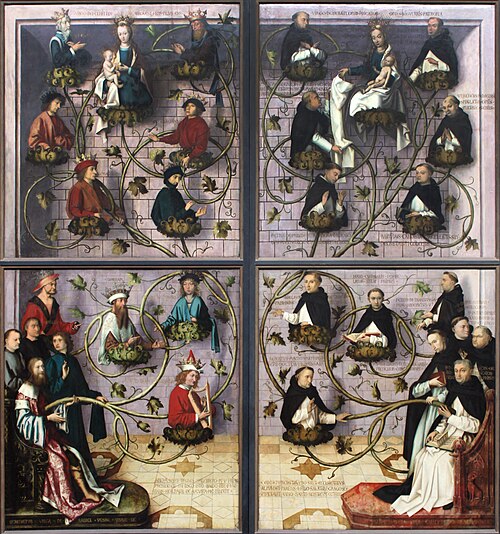 Frankfurt Dominican Altarpiece: Workday view, 1501, Hans Holbein l'Ancien