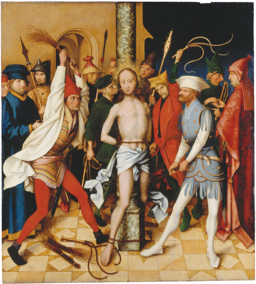 Frankfurt Dominican Altarpiece: Flagellation, 1501, Hans Holbein l'Ancien