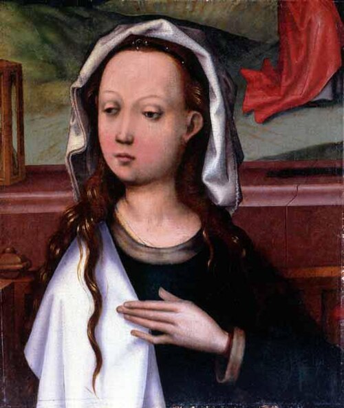 Head of the Virgin, 1500, Hans Holbein l'Ancien