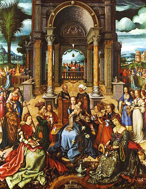 Virgin with Child by Hans Holbein the Elder, Museu Nacional de Arte Antiga, 1519, Hans Holbein l'Ancien