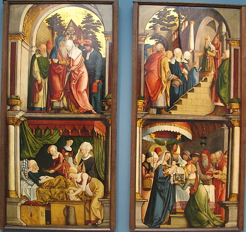 painted wings of the Welser altar, 1520, Barthel Beham