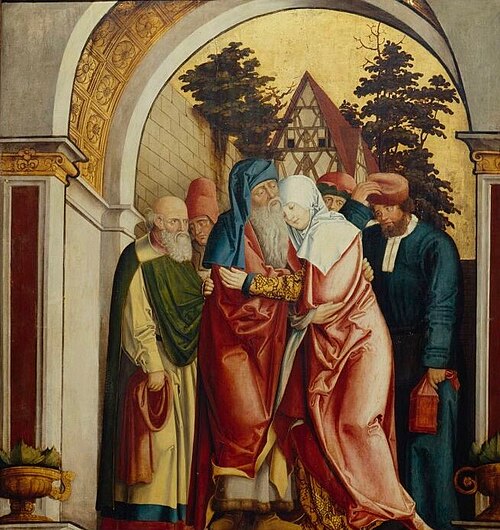 Meeting at the Golden Gate, , Barthel Beham
