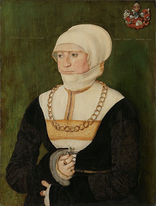Portrait of Magdalena Pittrichin, 1528, Barthel Beham
