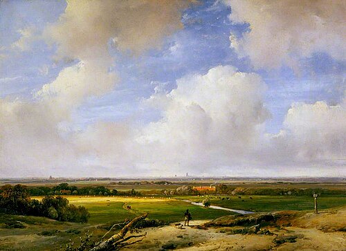 Landscape near Haarlem, 1839, Andreas Schelfhout
