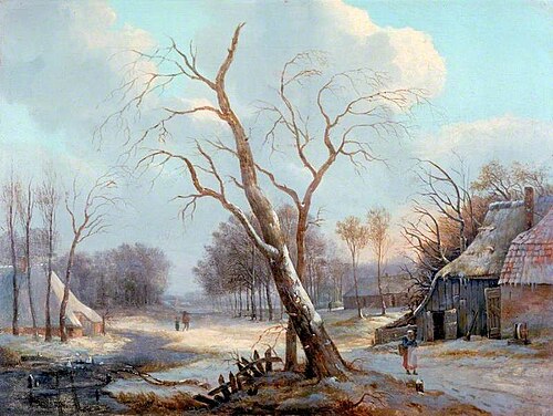 Dutch Winter Scene, 1830, Andreas Schelfhout