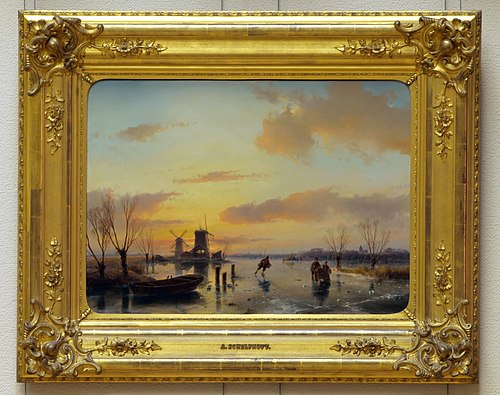 Paysage d'Hiver, 1846, Andreas Schelfhout