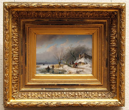 Paysage d'Hiver, 1847, Andreas Schelfhout