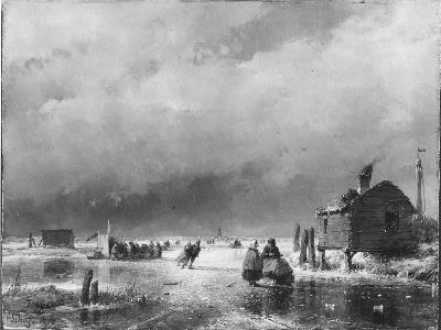Ijsgezicht, 1858, Andreas Schelfhout