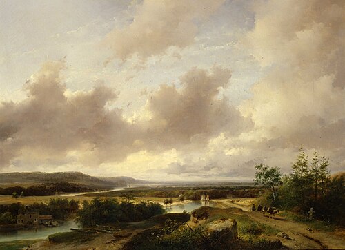 Sommerlandschaft, 1835, Andreas Schelfhout
