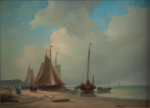 Sailing-boats, 1831, Andreas Schelfhout