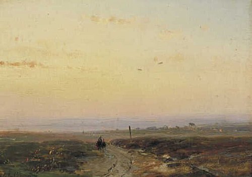 Flat Landscape, 1850, Andreas Schelfhout