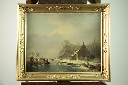 Winter Landscape, 1850, Andreas Schelfhout
