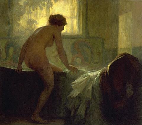 La Femme au Bain, 1898, Charles Frederick Goldie