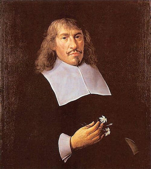 Portret mężczyzny z dwoma kwiatkami., 1666, Andreas Stech