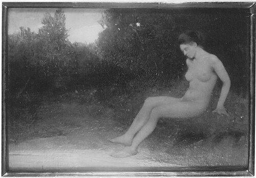 Akt in Landschaft, 1909, Hermann Völkerling
