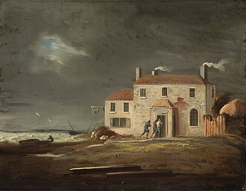 A View of the Inn, Laytown, County Meath, , William Sadler