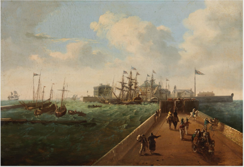 A View of the Pigeon House, Dublin, 1810, William Sadler