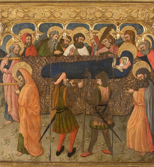 Virgin Borne to Burial, 1450, Second Master of Estopanyà
