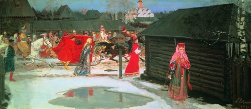 Wedding train in Moscow (XVII century), 1901, Andreï Riabouchkine