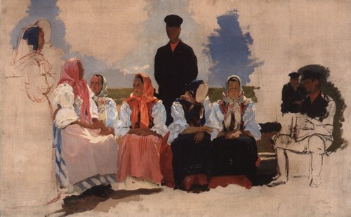 Dimanche au village, 1892, Andreï Riabouchkine