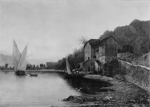 Fischerhaus am Genfersee, , Louis George-Legrand
