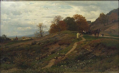German landscape, 1882, Carl Wilhelm Müller