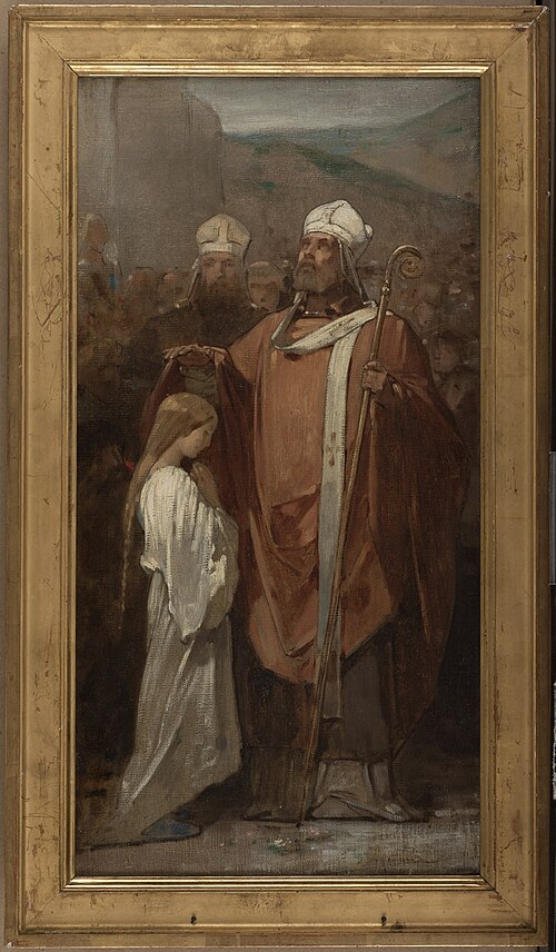 Esquisse pour l'église de Fontenay-sous-Bois : La Consécration de sainte Geneviève, 1874, Eugène Médard