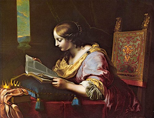 St Catherine Reading a Book, 1650, Carlo Dolci