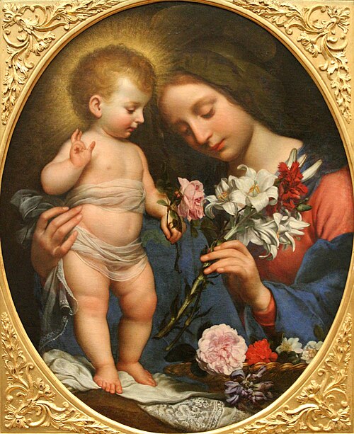 La Vierge au lys., 1642, Carlo Dolci