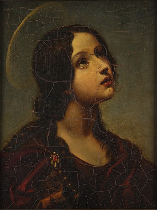 Head of a young Saint (St Lucy?), , Carlo Dolci
