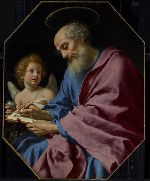 St. Matthew Writing His Gospel, 1670, Carlo Dolci