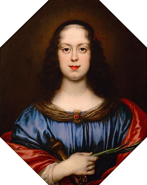 Portrait of Vittoria della Rovere (1622-1694) as St. Catherine, 1640, Carlo Dolci